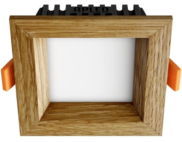 APLED - LED Svetilka SQUARE WOODLINE LED/3W/230V 3000K 9x9 cm hrast trden les