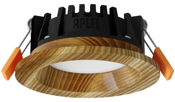 APLED - LED Svetilka RONDO WOODLINE LED/3W/230V 3000K pr. 9 cm pepel trden les