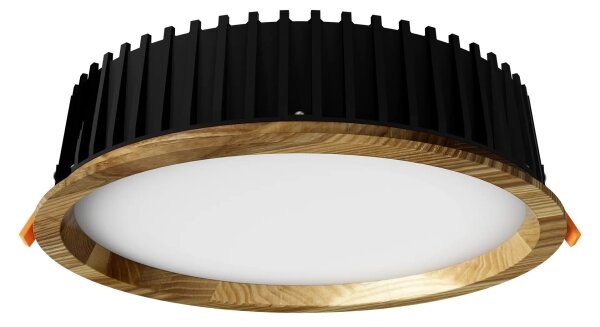 APLED - LED Svetilka RONDO WOODLINE LED/18W/230V 4000K pr. 26 cm pepel trden les