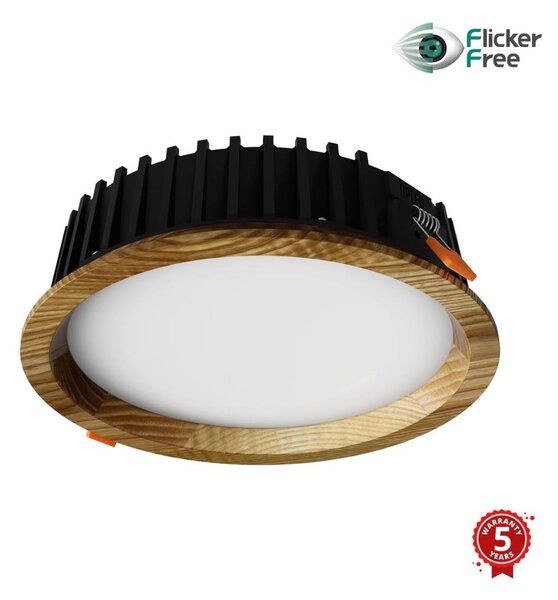 APLED - LED Svetilka RONDO WOODLINE LED/6W/230V 4000K pr. 15 cm pepel trden les