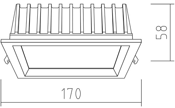 APLED - LED Svetilka SQUARE WOODLINE LED/12W/230V 3000K 17x17 cm hrast trden les