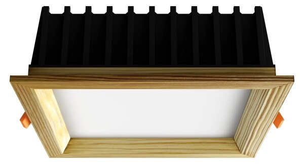 APLED-LED Svetilka SQUARE WOODLINE LED/12W/230V 3000K 17x17 cm bor trden les