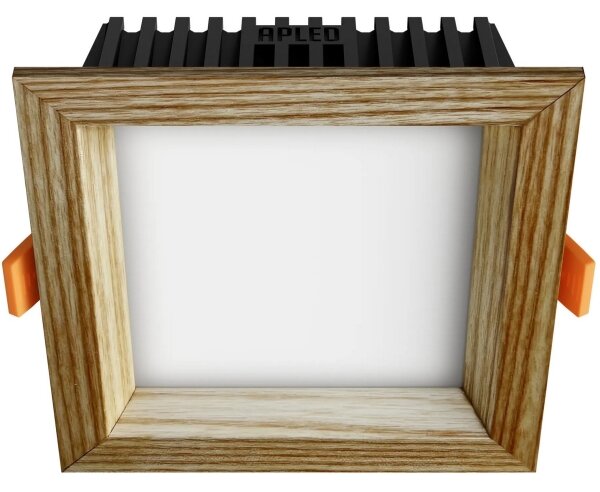 APLED - LED Svetilka SQUARE WOODLINE LED/6W/230V 4000K 12x12 cm pepel trden les