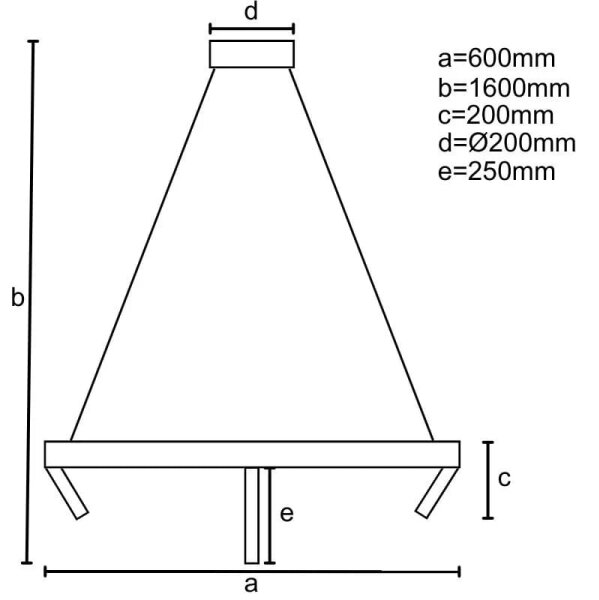 LED Zatemnitveni lestenec na vrvici LED/85W/230V 3000-6500K + Daljinski upravljalnik