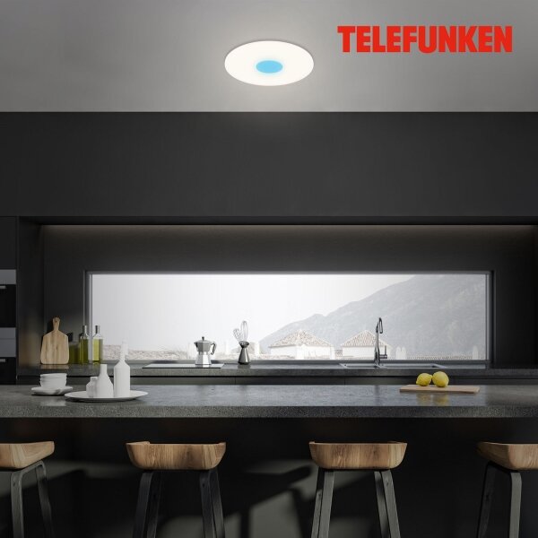 Telefunken 319306TF - LED RGBW Zatemnitvena svetilka LED/22W/230V + Daljinski upravljalnik