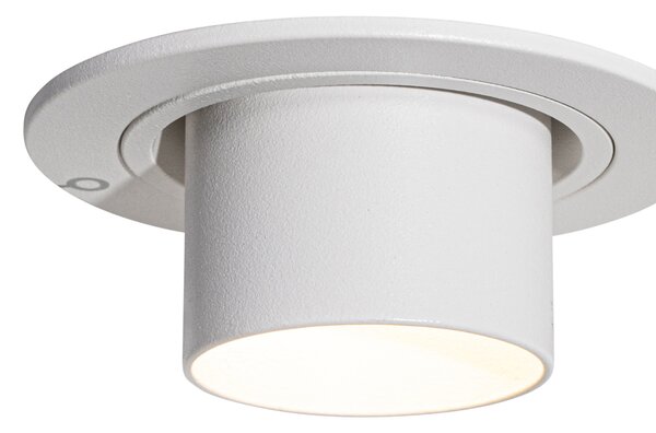 Komplet 6 vgradnih reflektorjev bel GU10 35 mm okrogli nagibni - Installa