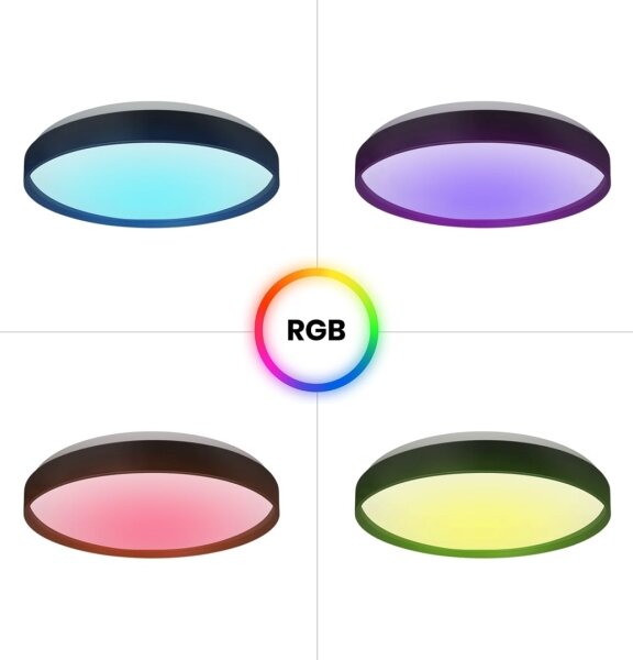 LED RGB Zatemnitvena stropna svetilka RINGO LED/36W/230V + Daljinski upravljalnik