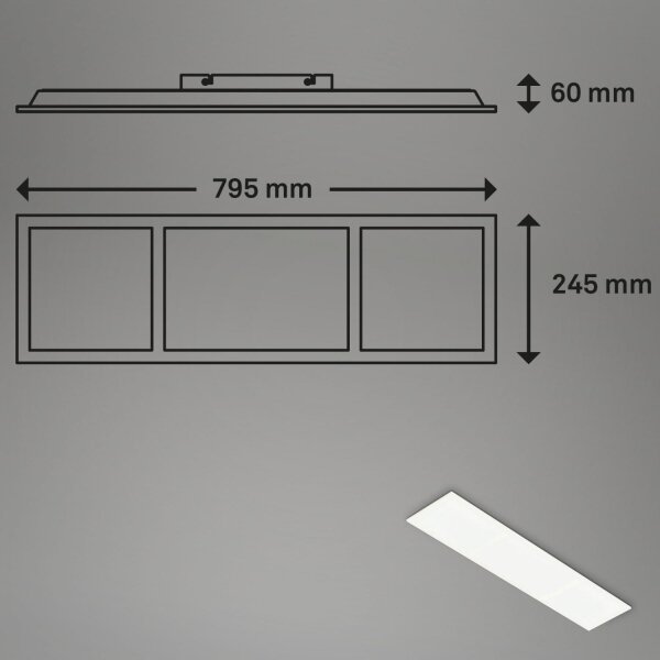 Briloner 7388-016 - RGBW Stropna svetilka z možnostjo zatemnitve LED/24W/230V + Daljinski upravljalnik