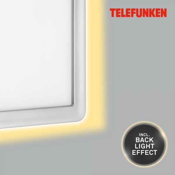 Telefunken 313604TF - LED Zunanja stenska svetilka LED/16W/230V IP44 srebrna