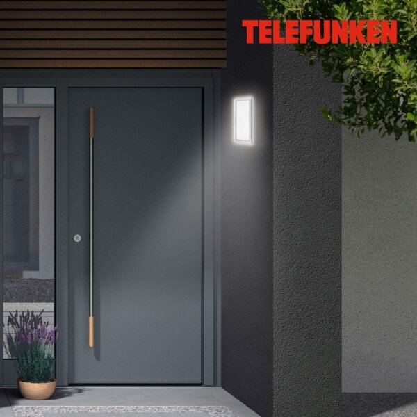 Telefunken 313604TF - LED Zunanja stenska svetilka LED/16W/230V IP44 srebrna