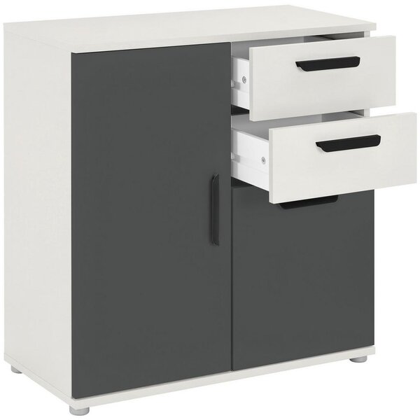 Mömax Komoda Basic Two, Kašmir, Antracit