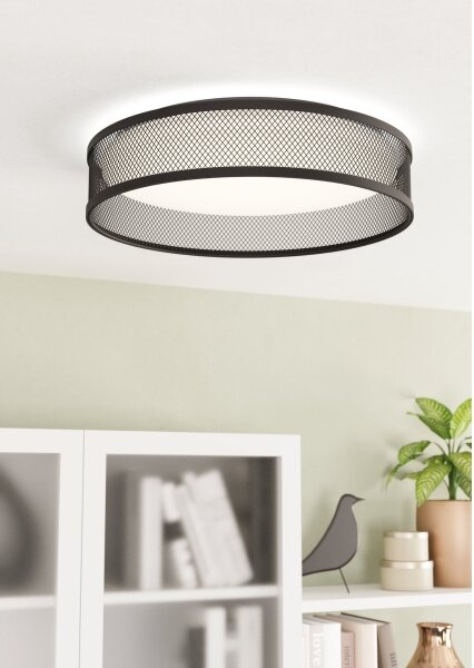 Eglo 900795 - LED Stropna svetilka LUPPINERIA LED/20W/230V črna