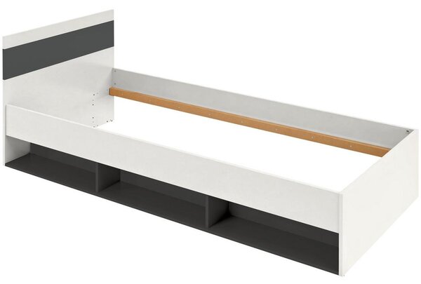 Mömax Postelja Basic Two, Kašmir, Antracit, 90x200