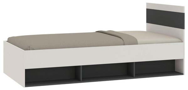 Mömax Postelja Basic Two, Kašmir, Antracit, 90x200