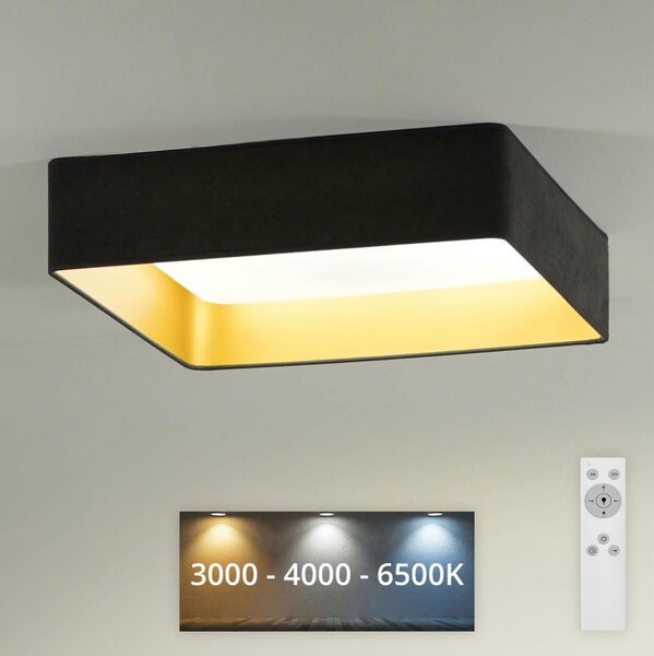 Brilagi - LED Zatemnitvena svetilka VELVET SQUARE LED/24W/230V + Daljinski upravljalnik siva