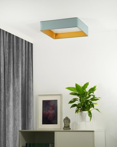 Brilagi - LED Zatemnitvena svetilka VELVET SQUARE LED/24W/230V + Daljinski upravljalnik mint