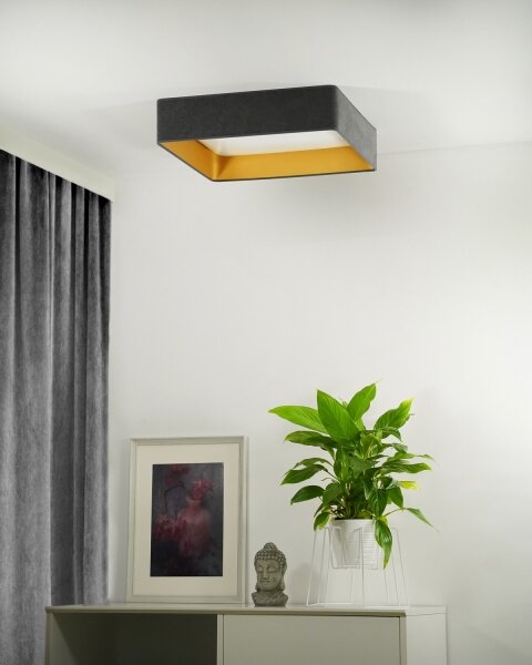 Brilagi - LED Stropna svetilka VELVET SQUARE LED/24W/230V siva