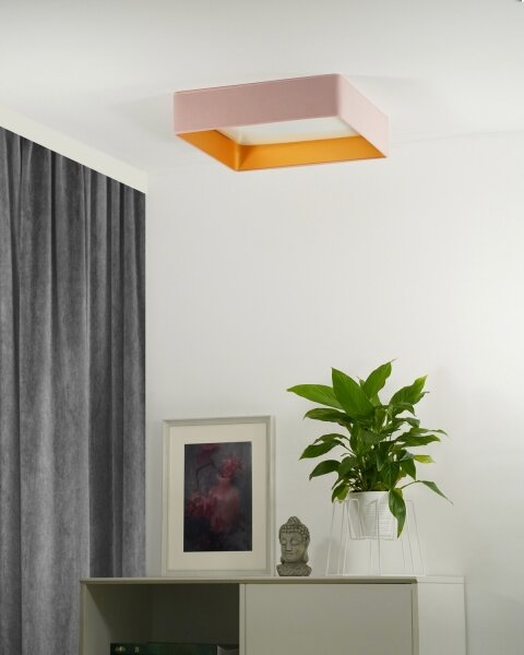 Brilagi - LED Stropna svetilka VELVET SQUARE LED/24W/230V roza