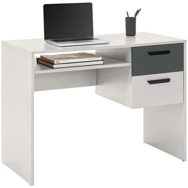 Mömax Pisalna Miza Basic Two, Kašmir, Antracit, 100x50