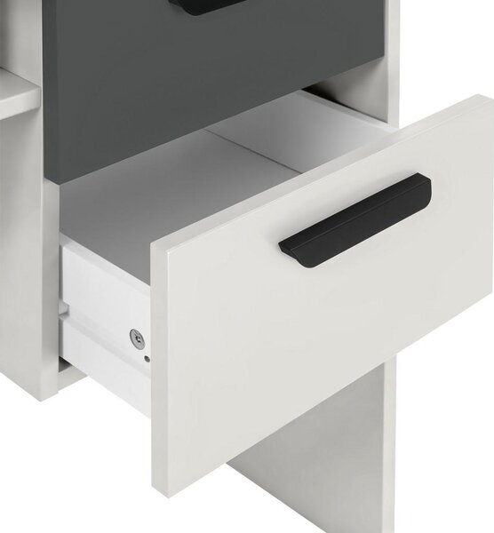 Mömax Pisalna Miza Basic Two, Kašmir, Antracit, 100x50