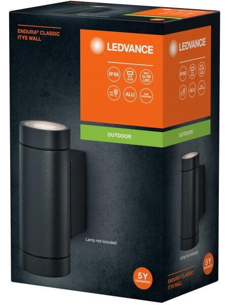 Ledvance - Zunanja stenska svetilka ITYS 2xGU10/35W/230V IP65