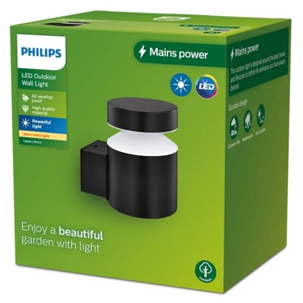 Philips - LED Zunanja stenska svetilka LAVEN LED/6W/230V 2700K IP44