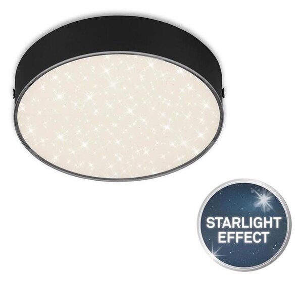 Briloner 7072-415 - LED Stropna svetilka STAR SKY LED/11W/230V pr. 15 cm črna