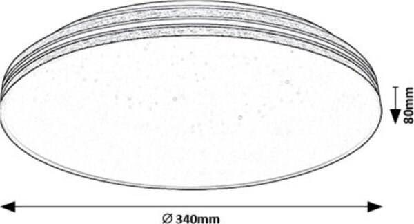Rabalux 71177 - LED Stropna svetilka OSCAR LED/18W/230V 3000K pr. 34 cm