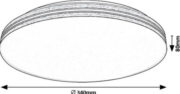 Rabalux 71175 - LED Stropna svetilka OSCAR LED/18W/230V 4000K pr. 34 cm