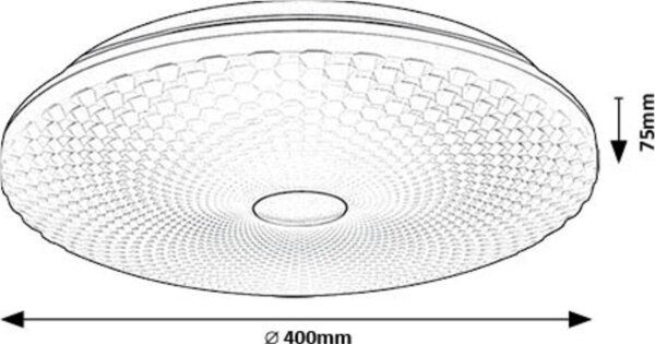 Rabalux 71184 - LED Stropna svetilka GALETI LED/24W/230V 4000K pr. 40 cm
