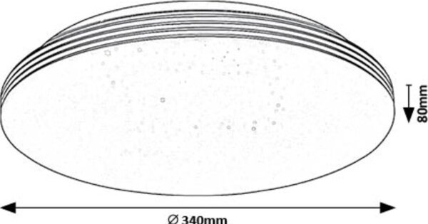 Rabalux 71179 - LED Stropna svetilka OSCAR LED/18W/230V 4000K pr. 34 cm