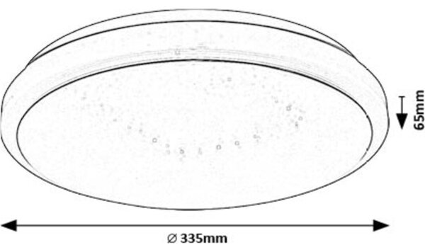 Rabalux 71182 - LED Stropna svetilka TREVOR LED/18W/230V 3000K pr. 33 cm