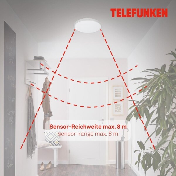 Telefunken 601604TF - LED Kopalniška stropna svetilka LED/12W/230V pr. 29 cm