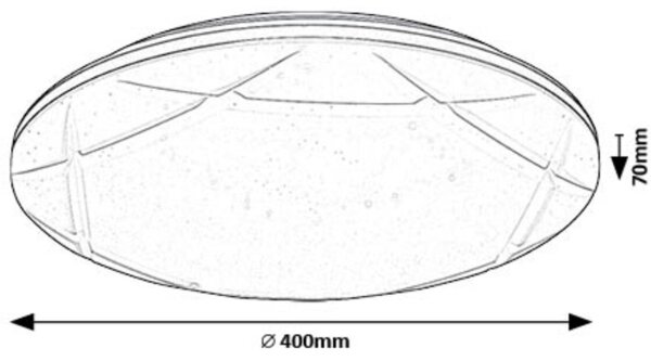 Rabalux 71053 - LED Stropna svetilka OSWALD LED/24W/230V 4000K pr. 40 cm