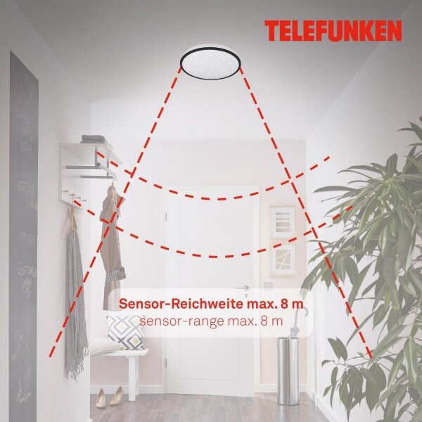 Telefunken 318305TF - LED Kopalniška stropna svetilka LED/16W/230V pr. 28 cm