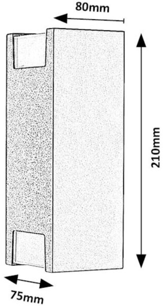 Rabalux 77055 - Zunanja stenska svetilka CERNON 2xGU10/7W/230V IP44 črna