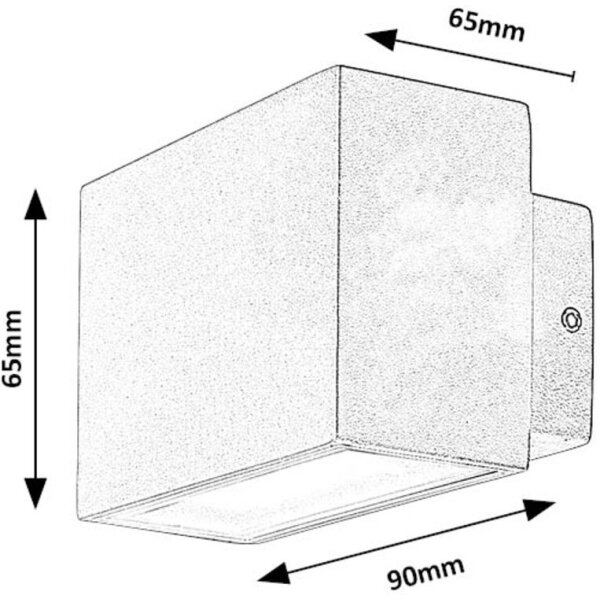 Rabalux 77074 - LED Zunanja stenska svetilka MATARO LED/7W/230V IP54 bela