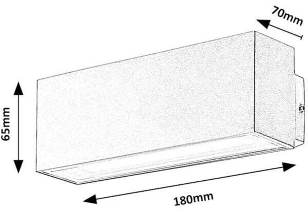 Rabalux 77076 - LED Zunanja stenska svetilka MATARO LED/10W/230V IP54 bela