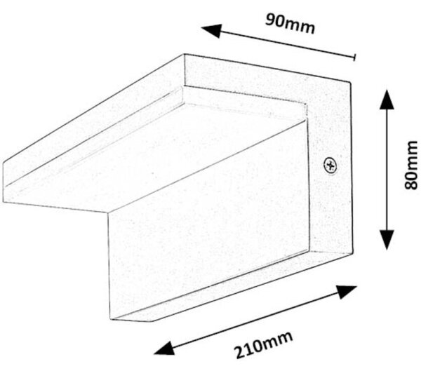 Rabalux 77093 - LED Zunanja stenska svetilka ZARAGOZA LED/10W/230V IP54 bela