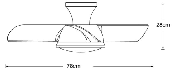 Lucci air 513071 - LED Zatemnitveni ventilator LED/18W/230V 3000/4000/6000K + Daljinski upravljalnik