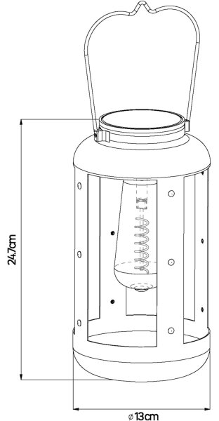 LED Solarna svetilka ARBOL LED/3,7V IP44