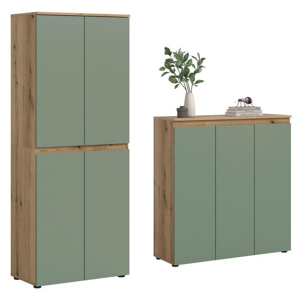 Livetastic Garderobna Omara Scarpa, Sivozelena