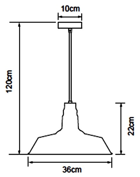 Aigostar - Lestenec na vrvici 1xE27/60W/230V črna