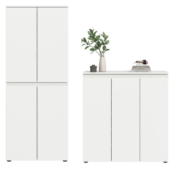 Livetastic Garderobna Omara Scarpa, Bela, 2 Kos