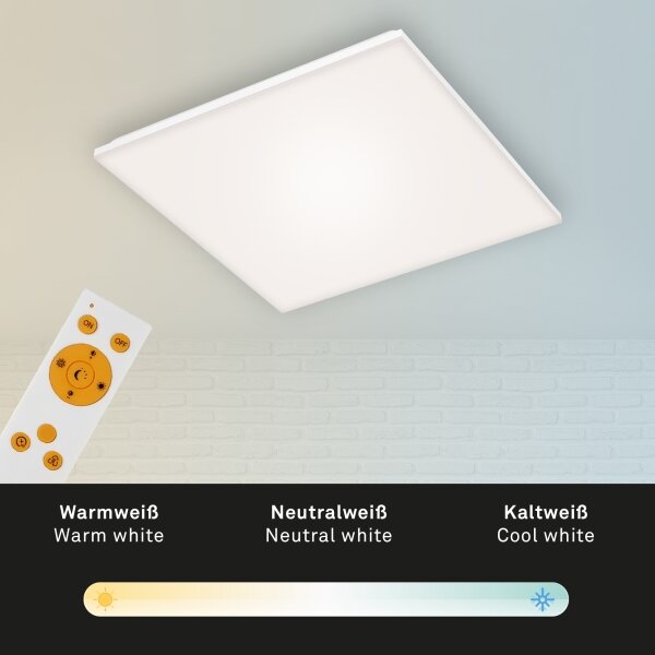 Briloner 7378216 - LED Zatemnitveni panel LED/38W/230V 3000-6500K + Daljinski upravljalnik