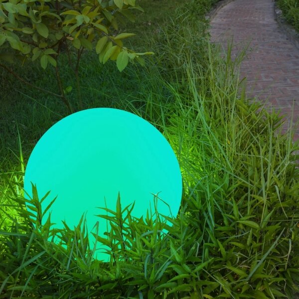 LED RGBW Solarna svetilka BALL LED/3,2V pr. 20 cm IP65 + Daljinski upravljalnik