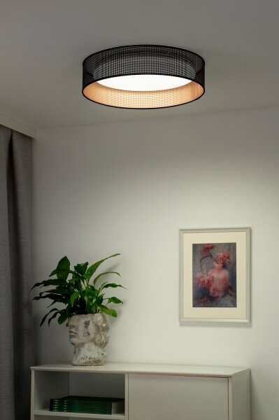 Duolla - LED Stropna svetilka ROLLER LED/24W/230V pr. 45 cm črna/baker