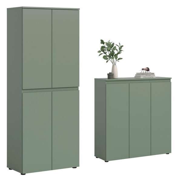 Livetastic Garderobna Omara Scarpa, Sivozelena, 2 Kos