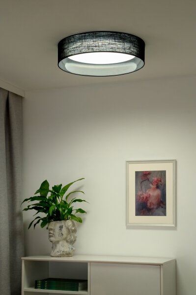 Duolla - LED Stropna svetilka ROLLER LED/24W/230V pr. 45 cm črna