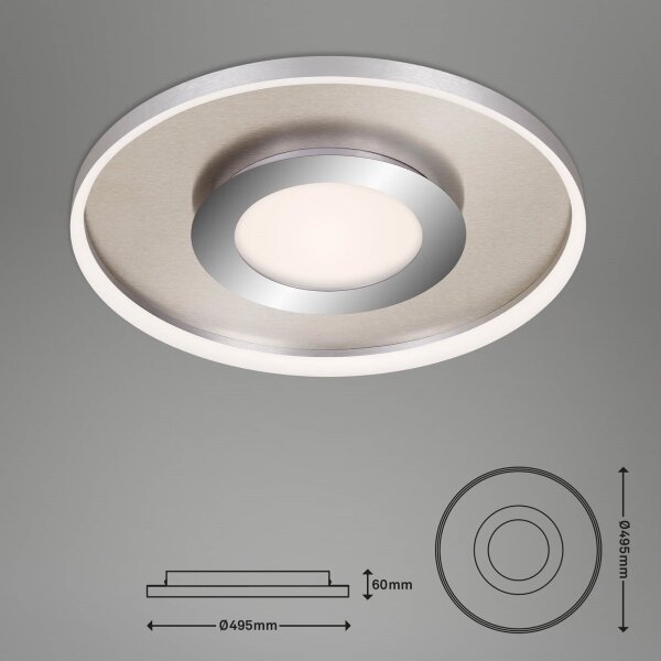 Briloner 3640-012 - LED Zatemnitvena stropna svetilka LED/25W/230V 2700-6500K + Daljinski upravljalnik